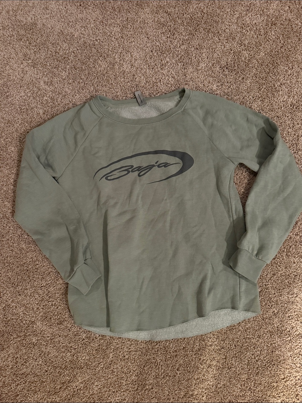 Gildan Olive Green Baja Logo Sweatshirt